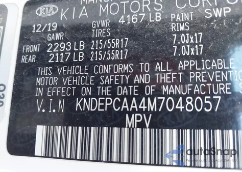 2021 Kia Seltos Lx z USA, uszkodzony, nr VIN KNDEPCAA4M7048057
